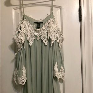 Mint green dress